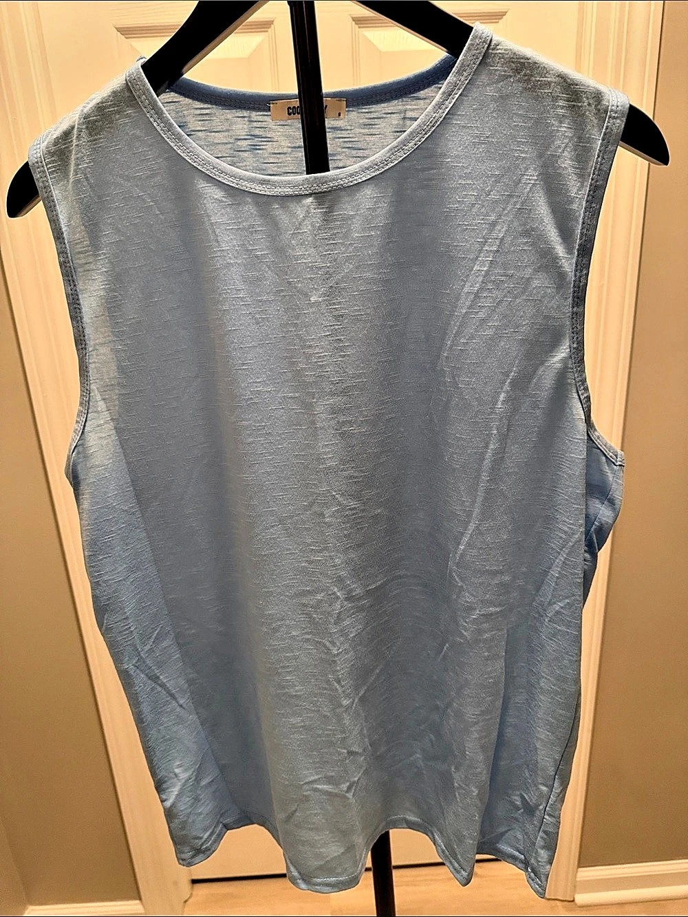 COOFANDY men’s Small Tank Top in Blue Size Small Like New